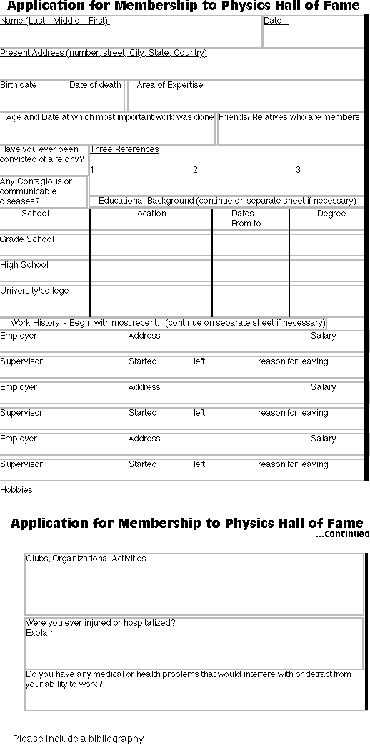 Graphic of the Application Form